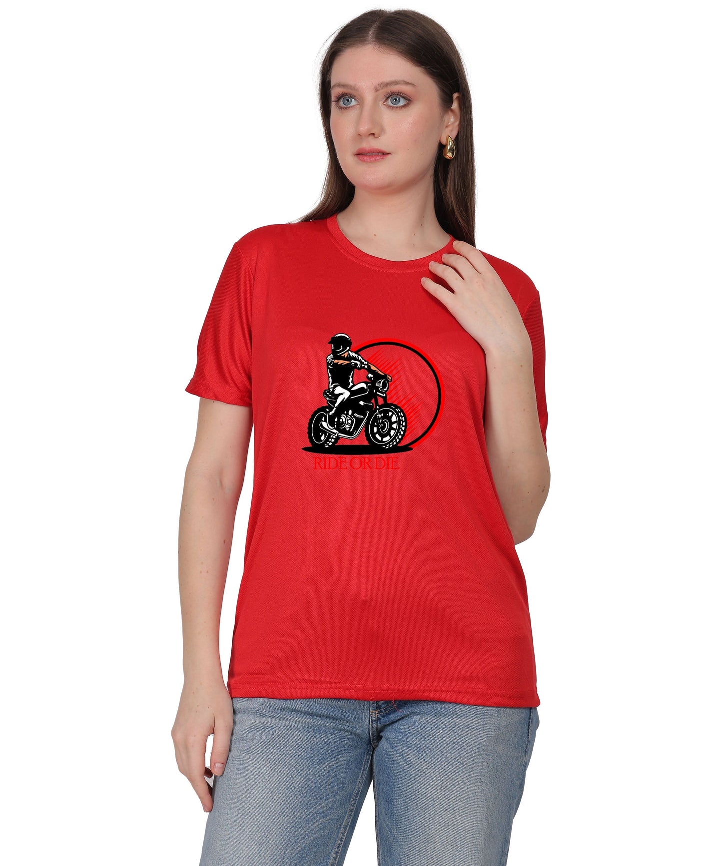 Ride or Die Motorcycle Graphic T-Shirt, Cotton, Short Sleeve, Regular Fit
