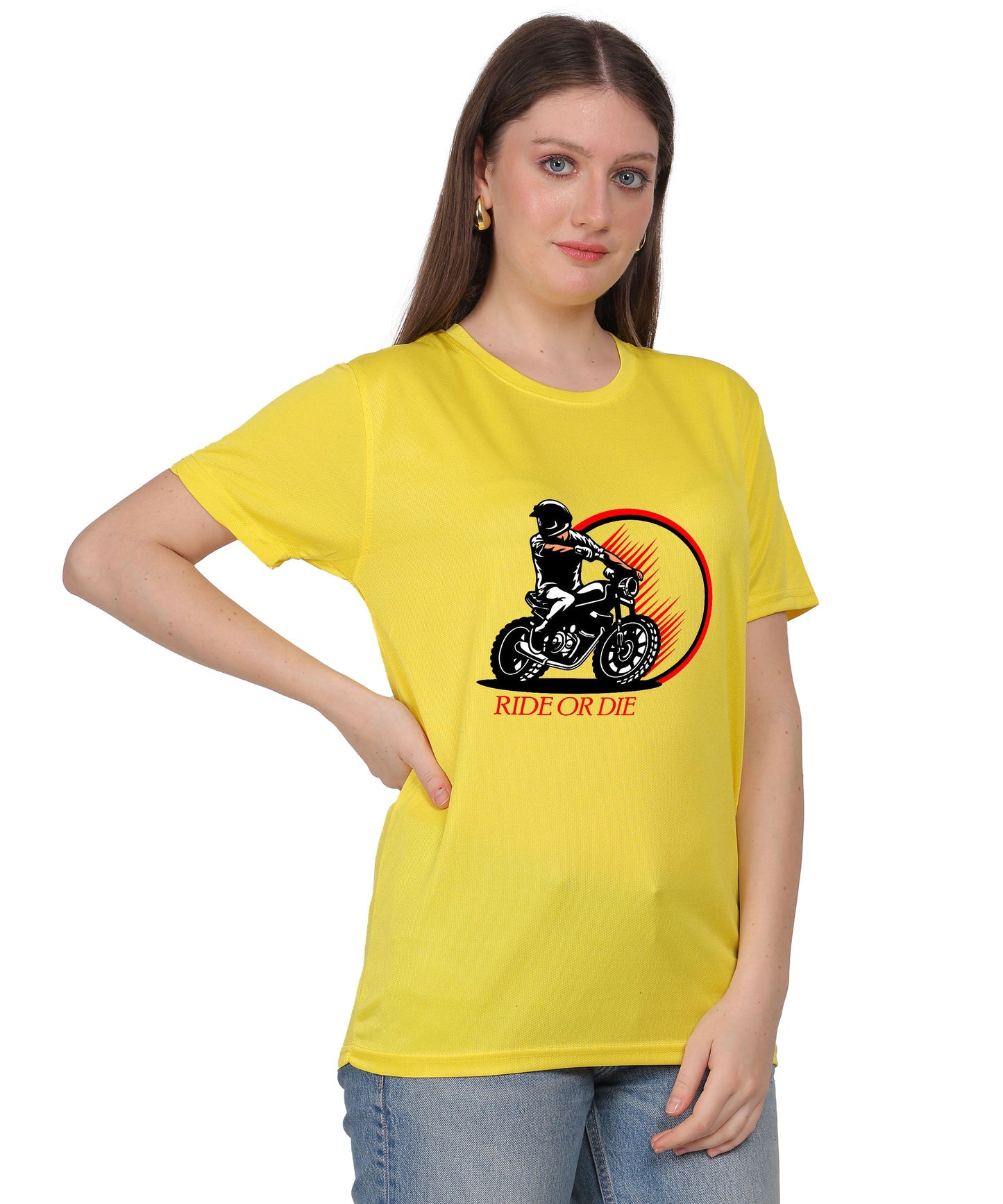 Ride or Die Motorcycle Graphic T-Shirt, Cotton, Short Sleeve, Regular Fit